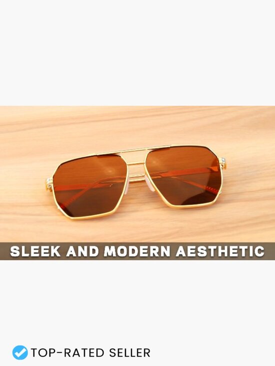 Oversized Aviator Sunglasses Square Polarized UV400 Trendy Unisex Glasses main image 5